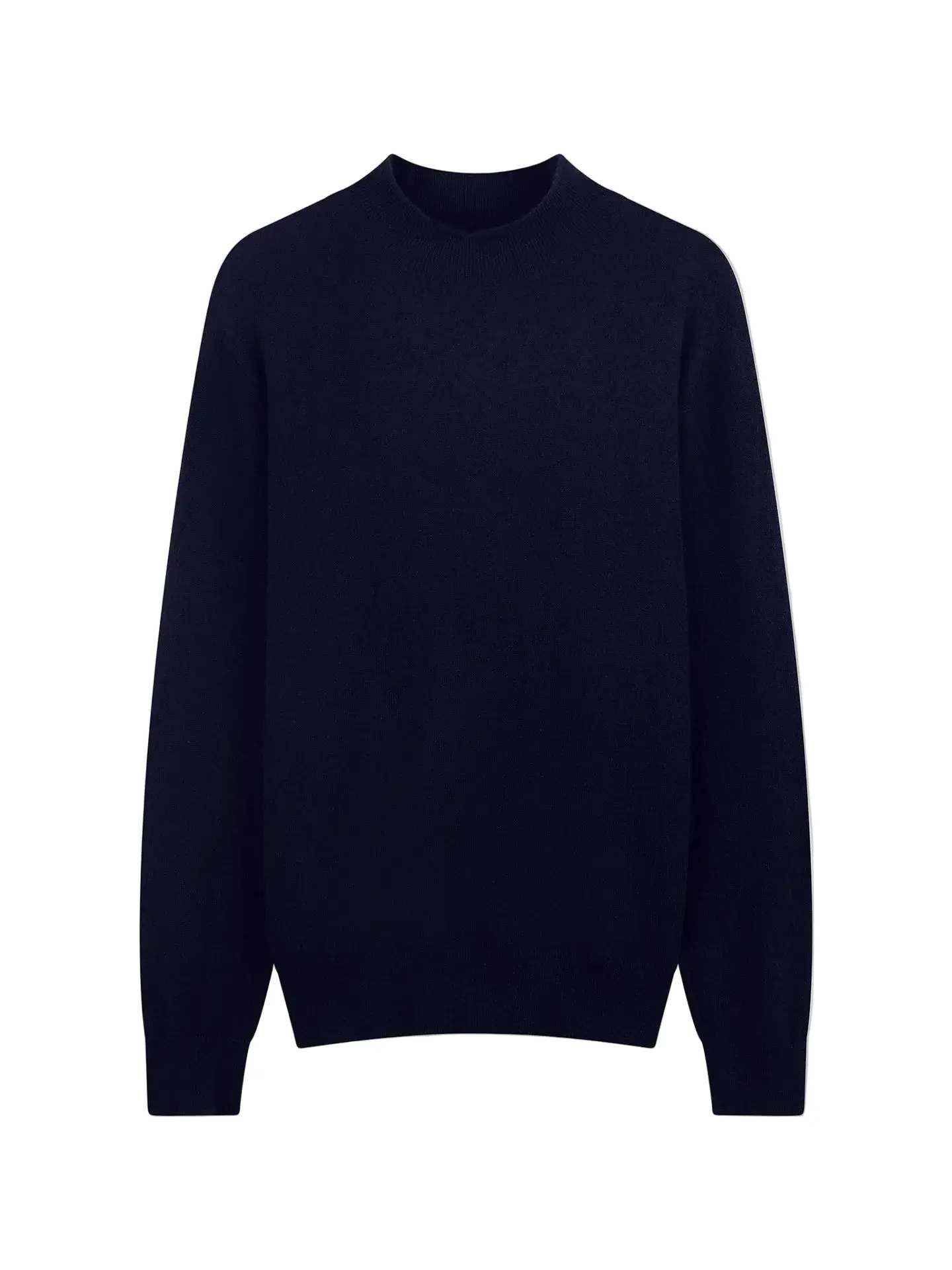 Men's Timeless Cashmere Mock Neck Sweater, Menswear Tops Clothes with Elegant Sleek Design