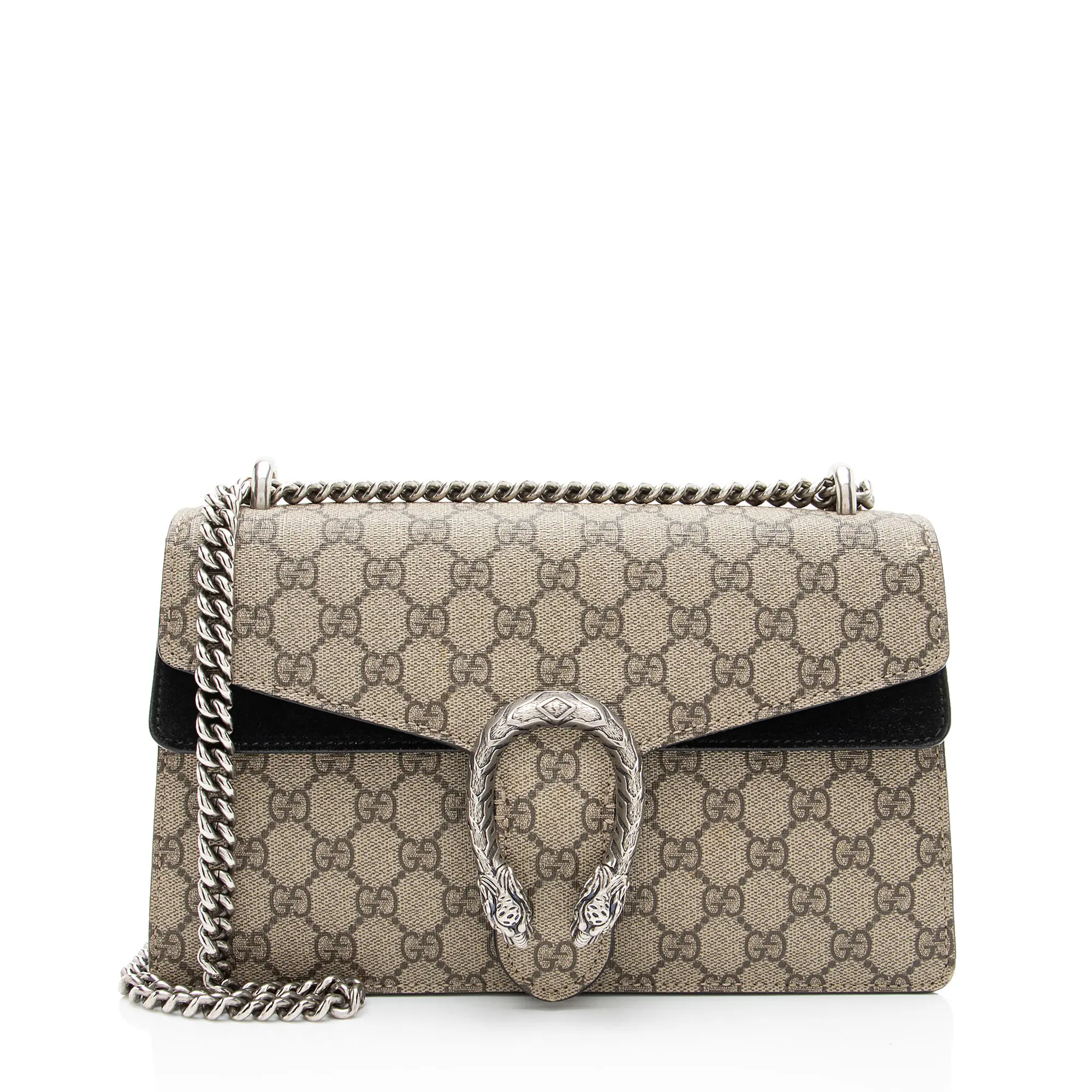 Pre-owned GUCCI Canvas Shoulder bags GG Supreme Dionysus Medium Shoulder Bag