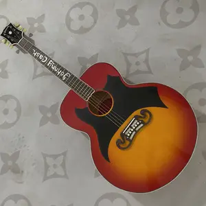 J200 Series Bat Acoustic Guitar, Flamed Maple Back/Sides, Rosewood Fingerboard, for Performances, Recording, Practice