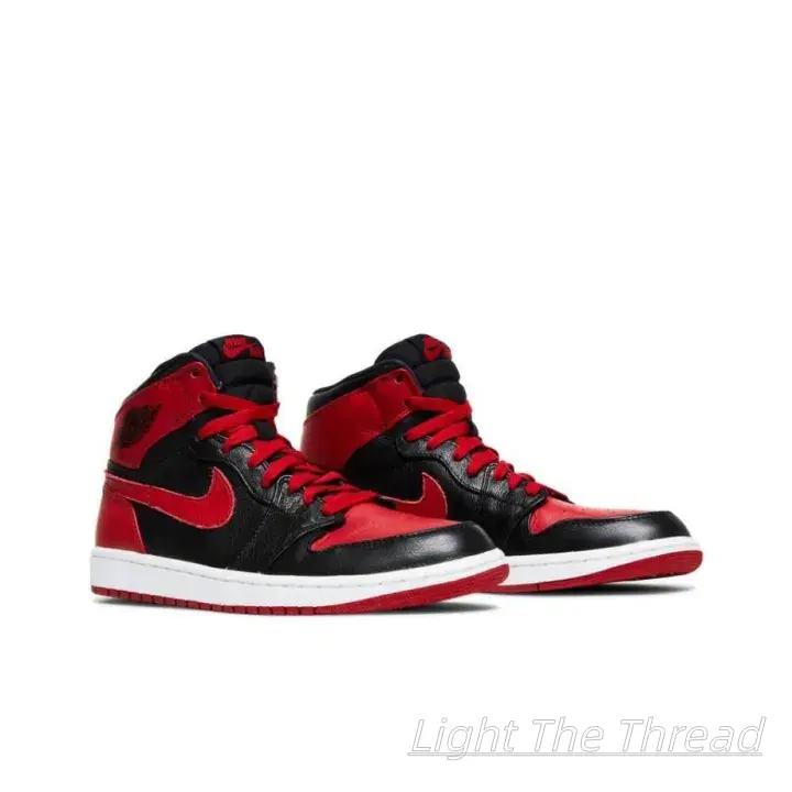 Dual-Tone Black Red Full Grain Leather Mid Cut Athletic Shoes, Vivid Red Contrast Laces Oversized Red Side Logo Full White Traction Outsole Soft Black Inner Lining Daily Couple Casual Footwear