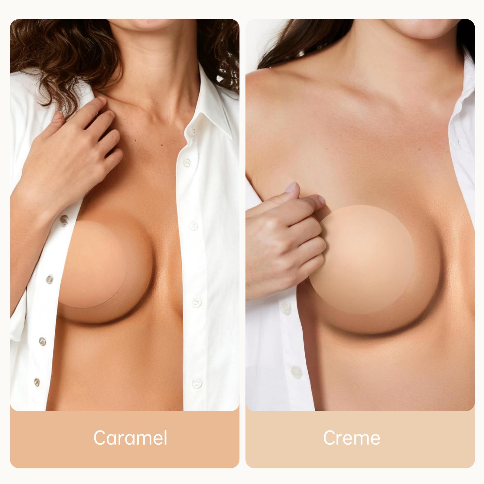 OEAK Nipple Covers for Women Reusable Adhesive Pasties Invisible Seamless Soft Water Resistance Self-Adhesive Chest Stickers