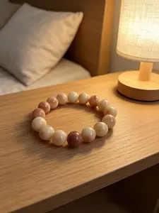 Fashion Boho Bracelet, 13mm Large Beads, Natural Multicolor Buddha Seeds, Lucky Accessory, All Seasons Wear, 4 Color Options