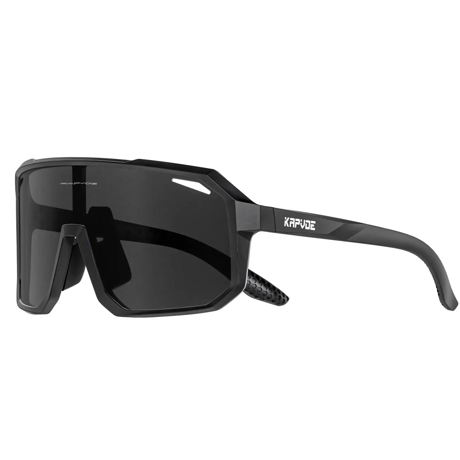 KAPVOE Fully Polarized Tac Lens Cycling Glasses - UV400 Protection, Unisex Glare Protection, Flexible Fit, Windproof, Myopia-Compatible, Outdoor Sport Cycling Gear, Bicycle Accessories, Multiple Sports Use, Suitable for Different Face Shapes, Cycling Wind