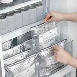 【TikTokShopBlackFriday】New reusable upgraded thickened upright aluminum foil sealing storage bags, with labels and zipper locks, suitable for washable kitchen items like vegetables, fruits, and meat, perfect for Thanksgiving, Christmas, and New Year gifts