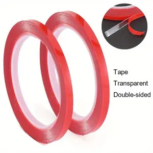 Strong, Durable Double Sided, Transparent, and No-Trace Adhesive Tape - Perfect for LED Strips, Cars, and Tablets!