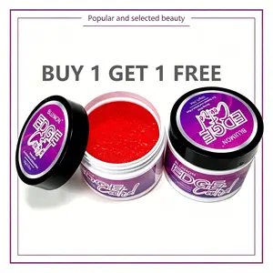 [BUY 1 GET 1 FREE]Bluimon Castor Oil Edge Control Gel | Extreme Strong Hold for Thick Edges | Non-Flaking, Long Lasting, All Hair Types