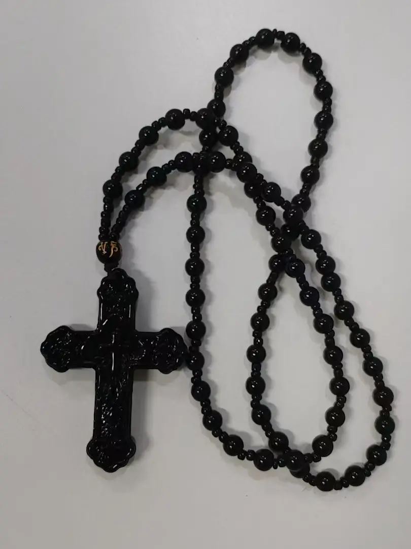 Handmade Glass Cross Pendant DIY Jewelry