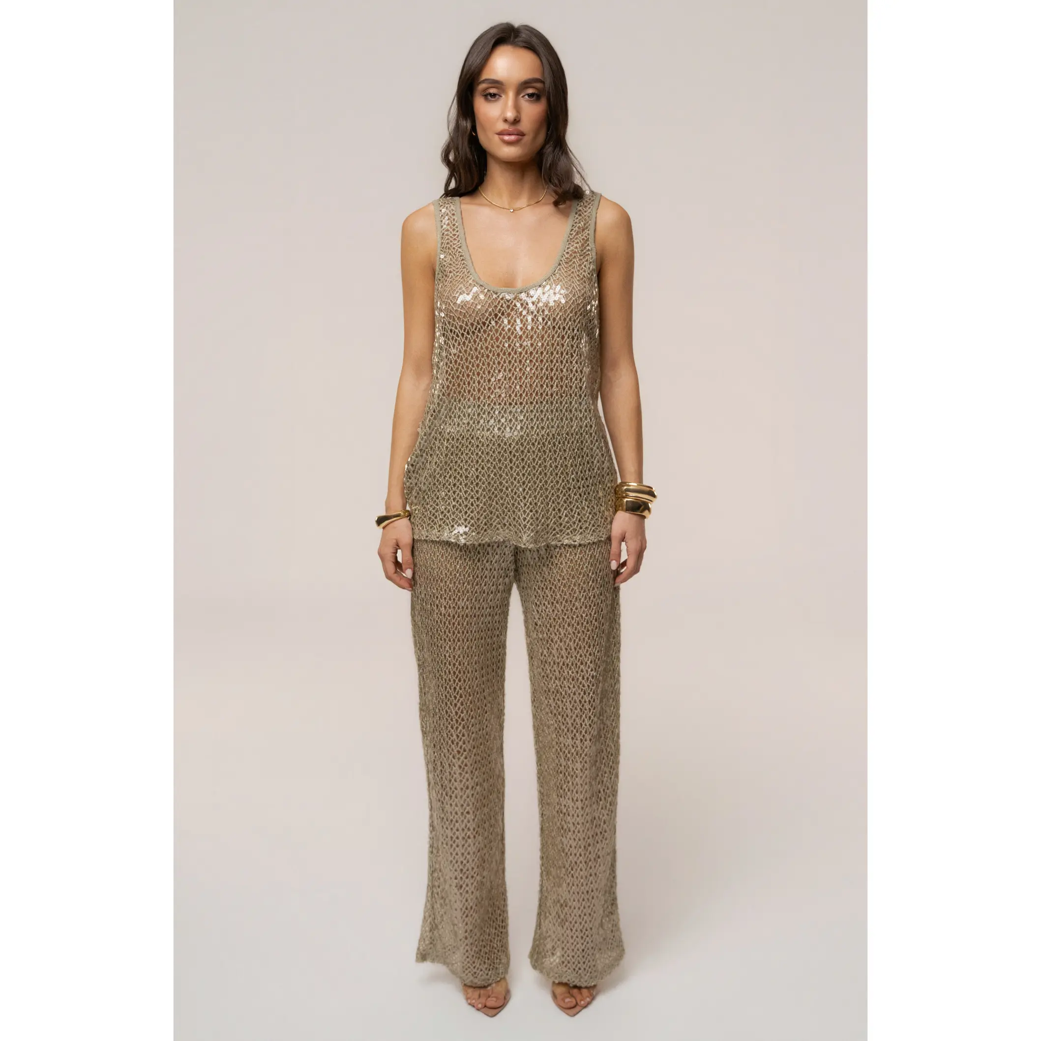 Sage High Seas Sequin Pant