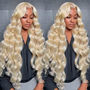 32 Inch 613 Lace Front Wig Human Hair 10 Density Blonde Wig Human Hair 613 13X6 Body Wave Lace Front Wigs Human Hair Pre Plucked 613 HD Lace Frontal Glueless Wigs For Women,summervibes