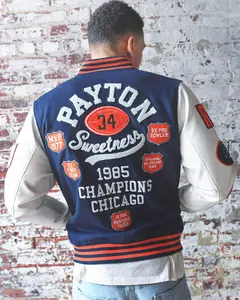 Walter Payton Legacy Navy Varsity Jacket