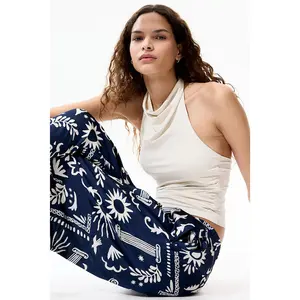 H&M Satin drawstring trousers