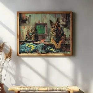 Fallout Poster, Retro Framed Wall Art, Desert Ranger Design