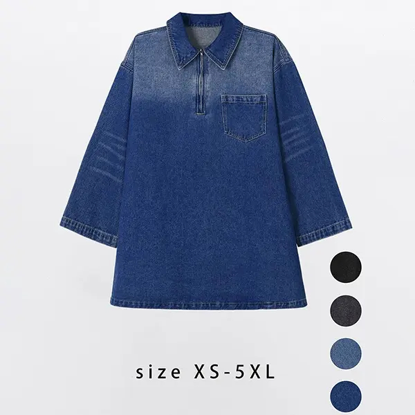 Elengatine Fall in love with effortless denim charm Elengatine oversized denim dress, from XS to 5XL! Perfect mix of casual comfort & timeless style wear it as a dress or layer Elengatine Fall in love with effortless denim charm Elengatine oversized denim dress, from XS to 5XL! Perfect mix of casual comfort & timeless style wear it as a dress or layer