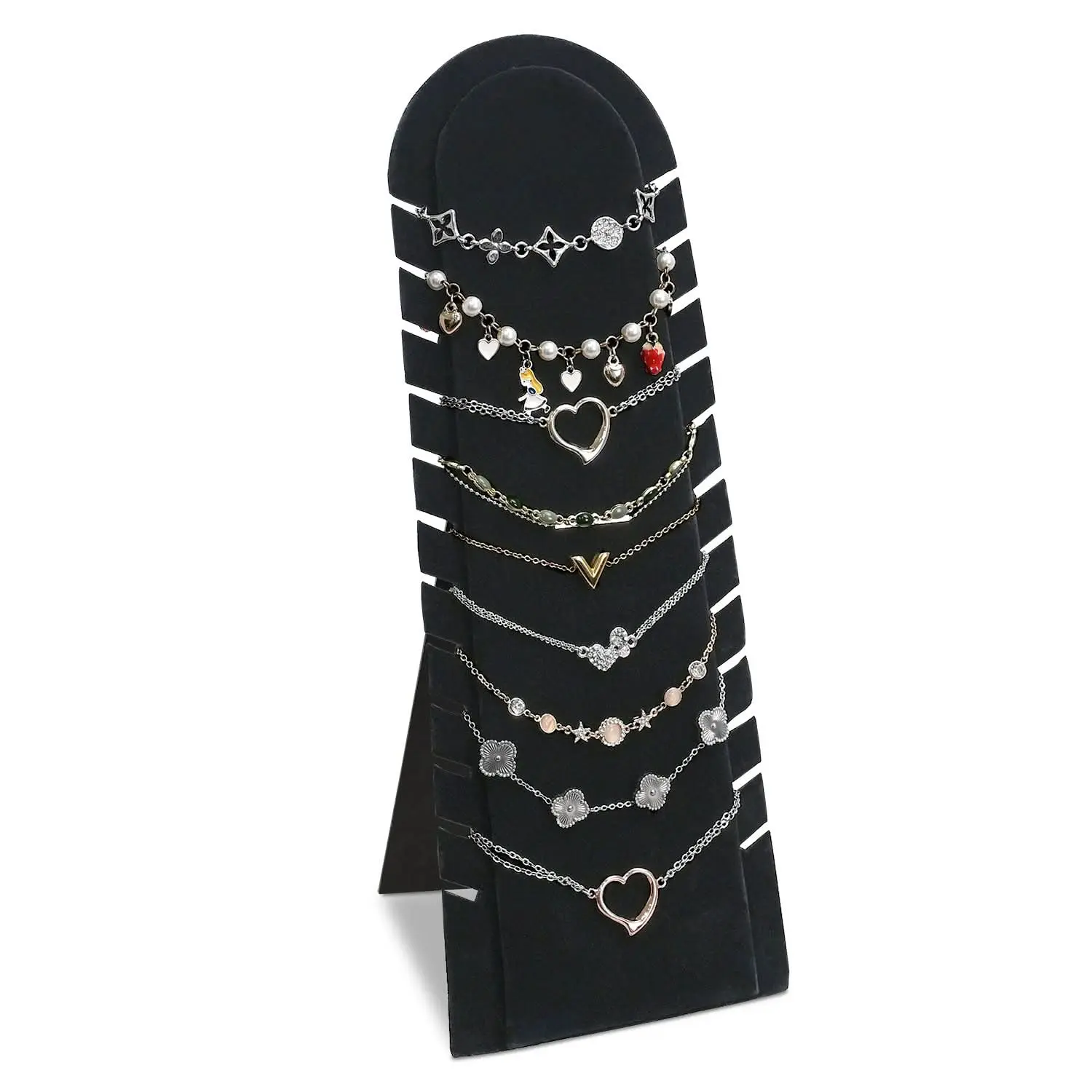 #DPJ7712 Bracelet Necklace and Chain Display Pad with Easel
