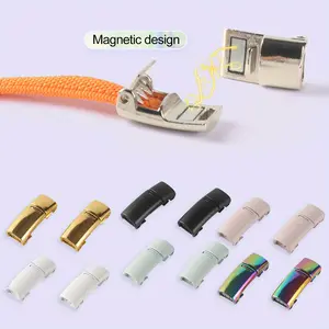 1 Pair Shoelace Metal Buckle Magnetic Lazy Shoelace Buckle Lock Shoelace Clip Shoelace Clip No Shoelace Lock for Sneaker Kids Adults 0.79 Inch X 0.39 Inch Footwear Comfort