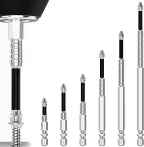 High-  Drill Bit,Magfixer  k5 Impact Resistant Bit,  Durability  Drill Bit Set,Anti-Slip  Electric  Set,25 50 65 70 90 150mm (1Set)