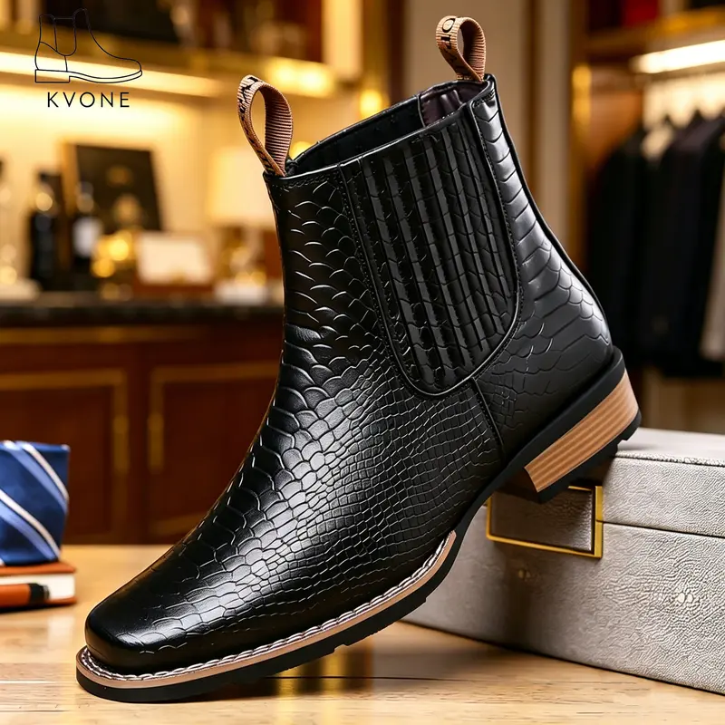 red cut out dress Cesare Paciotti Luxury Italian Men's Designer Shoes Dan Calf Soft Black Cut-out Leather Boots (cpm3142) main image 1