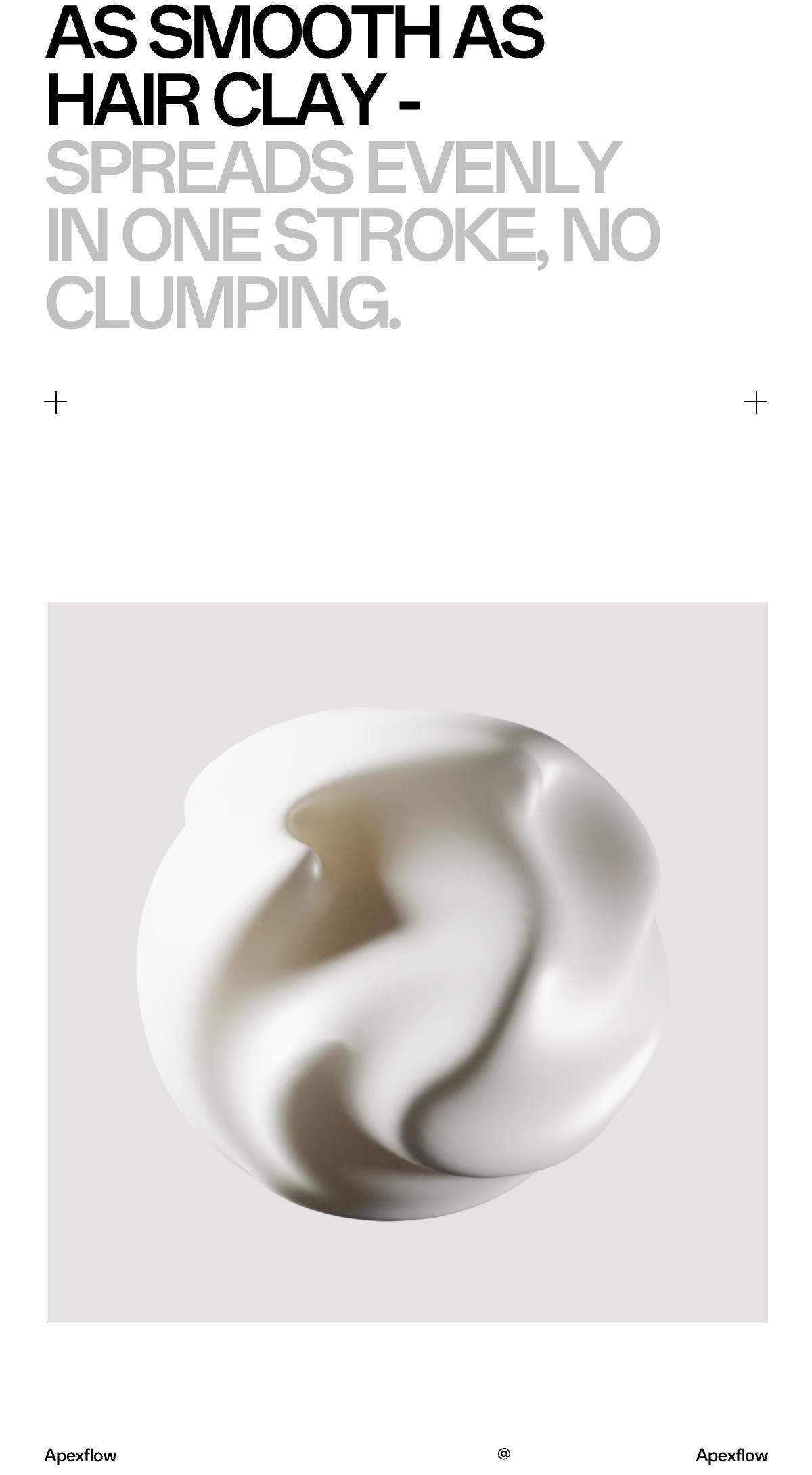 ApexFlow Texture Hair Clay-Premium Men’s Hair Styling Clay for a Super High Hold, Matte Finish – Clay & Wax Hybrid, Ideal Texture Product for Straight, Wavy and Thick Hair Types – Travel Size