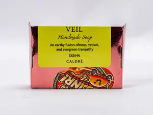 Caldre Wellness Citrus Veil Lemon-Rich Brightening Facial Cleanser Soap - 130g French Blend Clay Formula with Cleansing, Exfoliating, Antibacterial & Aroma Benefits for Daily Normal Skin Care