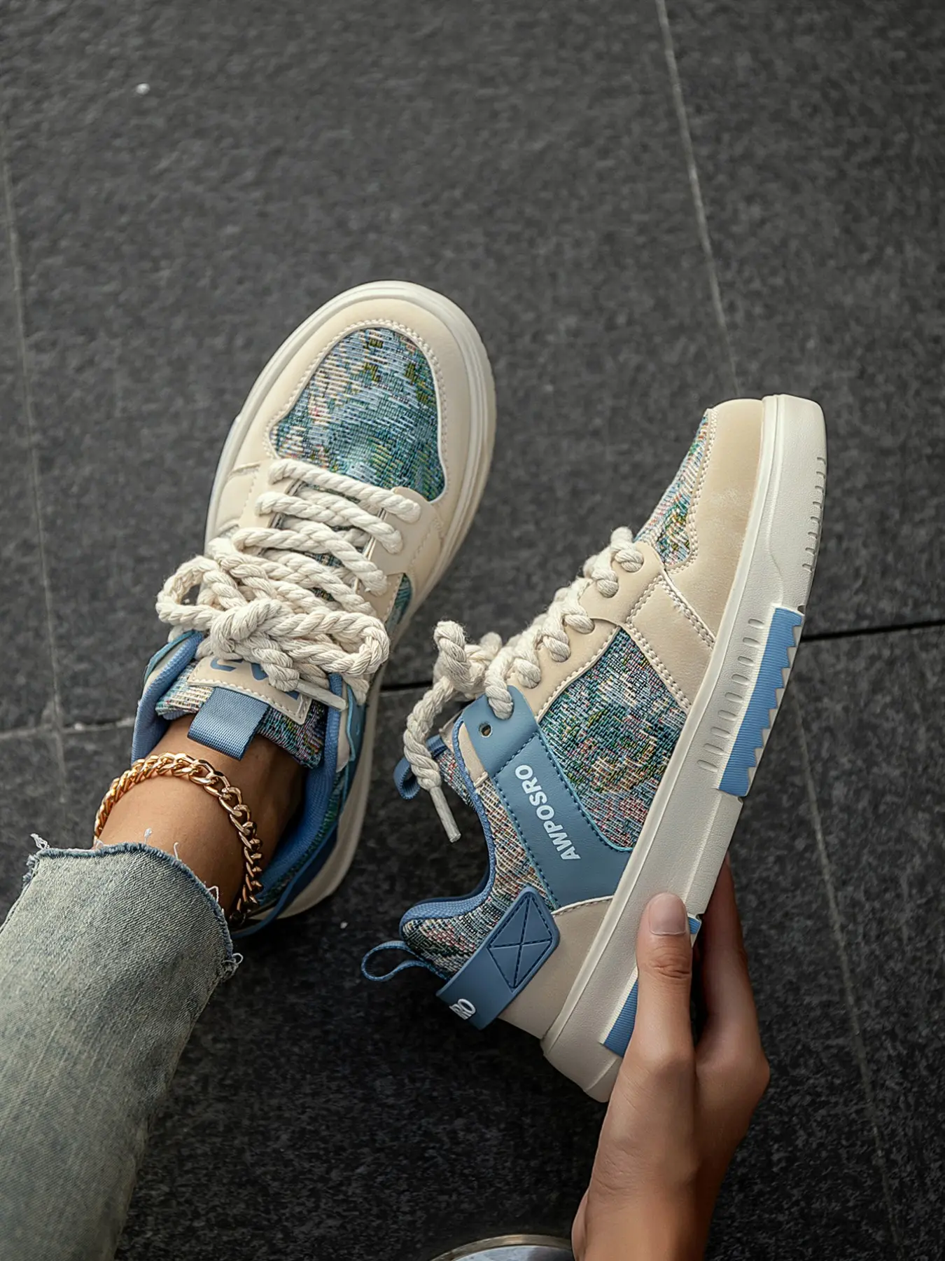 Women's Unique Forest Painting Design Couple Comfort Round Toe Thick Front Lace-Up Casual Trainer Street Low Top Sneaker Skateboard Shoes, Lace Up Trainers, Stylish and Cozy Footwear