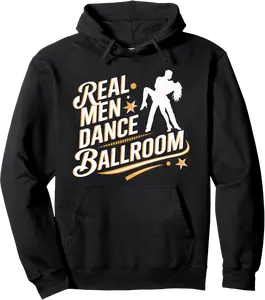 Real Men Dance Ballroom Elegant Dance Couple Men Women Pullover Hoodie - Jameciahar Shop 98B0DNS15VTS