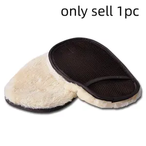 Wool Car Wash Gloves, Soft Absorbent Bear Paw Design, Non-Slip, Scratch-Free, Ideal for Cleaning and Polishing Cars, Automotive Accessories