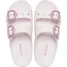 Crocs Women's Saturday Enamel Buckle Two-Strap Sandals, Summer Sandals