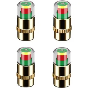 4Pcs Car Tire Pressure Monitor Valve Stem Caps Sensor Indicator 3 Color Eye Alert Car Parts