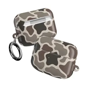 Duck Camo AirPods Case for AirPods 1 2 3 4, AirPods Pro 1 2 3, Hunting Camouflage Aesthetic Earbuds Cover, Outdoor Protective Case