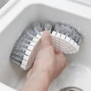Multi-use Bendable Cleaning Brush, Soft Bend Handheld Scrub Brush for Clothes Washing, Bathtub, Kitchen Faucet, Wall Corner Gap Deep Cleaning