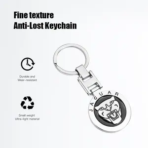 Zinc Alloy Metal Car Logo Keychain Key Cover Keyring For Jaguar F-Pace F-Type XF XJ XE I-Pace E-Pace XEL XFL S-Type XFR XKR X-Type