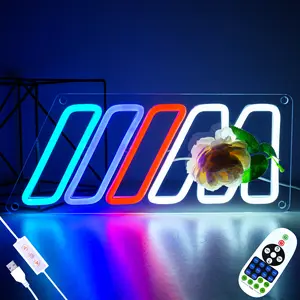 Remote Control Car Neon Sign for Wall Decor Dimmable Led Neon Light Up Sign for Garage、Bedroom、Playroom、Car Repair Shop、Christmas and Birthday Gifts(Timer Function)