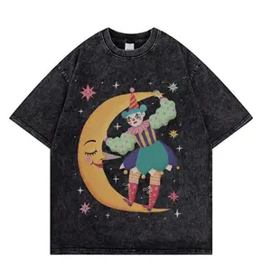Star Clown Unisex Vintage Coloful T-Shirt, Oversized Shirt, Natural & Animal Planet Unisex Streetwear Womenswear