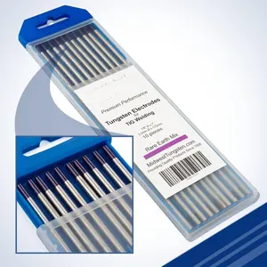 Welding Tungsten Electrodes 10-Pack (Purple - Rare Earth Blend (EWG), 1/8")