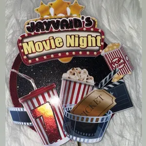 Movie night caketopper