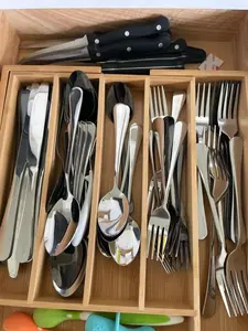 24 Pcs Silverware Stainless Steel Flatware Set