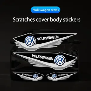Car Body Decal Stickers Styling Emblem Accessories For VW Atlas Jetta Touareg Variant Golf Polo GTI Taos Nivus Passat Tiguan Arteon Taigo Caddy Sharan Beetle CC Amarok Transporter Caravelle Crafter Touran Scirocco Virtus