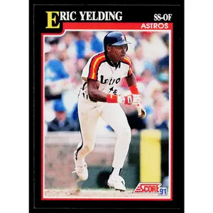 Eric Yelding 1991 Score #329 Houston Astros