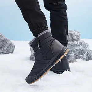 New Snow Boots, Men's Outdoor Boots, Winter Insulated Boots, Cold-resistant Insulated Men's Boots, Hiking Men's Boots, Mid-high Top Men's Boots, Men's Boots. Walking Shoes Footwear Closed