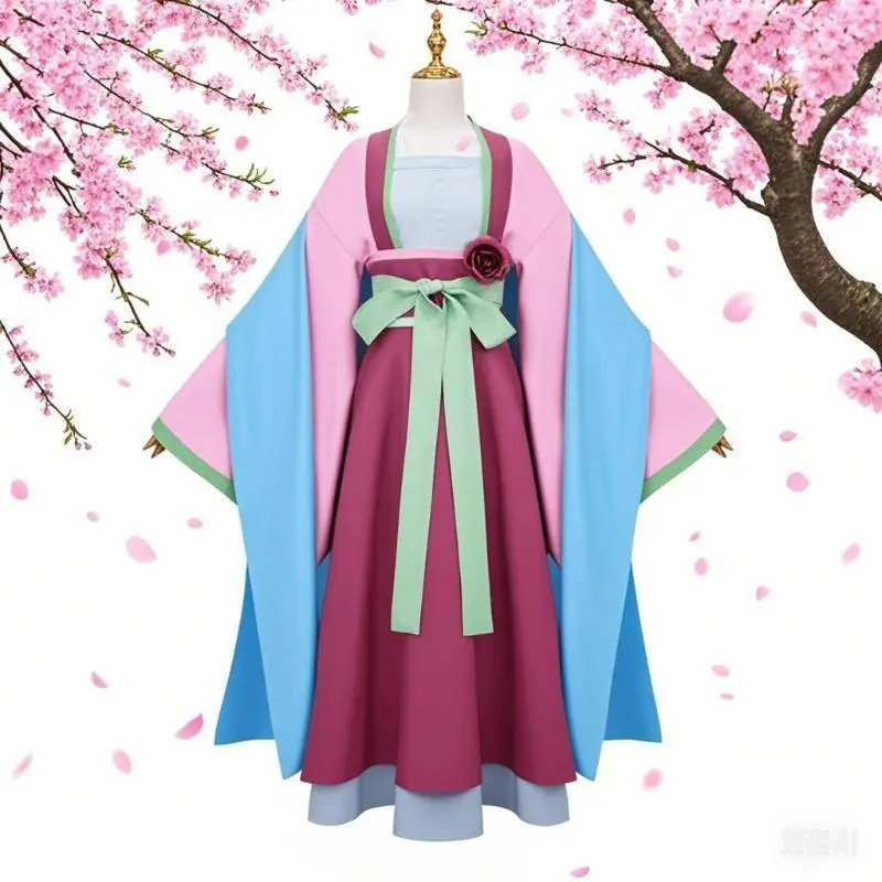 Maomao Costume The Apothecary Cosplay Pink Dress Diaries Chinese Traditional Hanbok Hanfu Cos Full Set Wig for Women Girls
