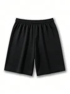 Men's Summer Gothic Punk Casual Fashion Five-Quarter Shorts, Punk Music Festival Outdoor Hiking Simple Print Shorts