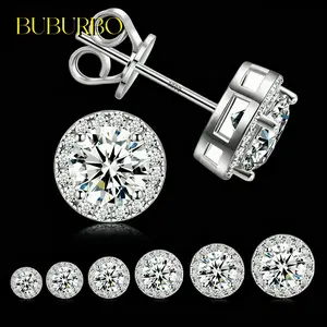 【Uptrend】S925 Silver Premium Moissanite Stud Earrings -Christmas present, 0.3ct/0.5ct/2ct Options | Elegant Timeless Ear Jewelry Gift for Men & Women | Black Friday Gift, dealsforyoudays | Gender-neutral Combination/Stud Earrings