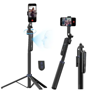 USKEY UTK-01 Stabilizer Gimbal with Auto Face Tracking 360° Rotation One Click Magic Gesture Control Built in Tripod Portable for iPhone 12 13 14 15 16 17 Android Devices
