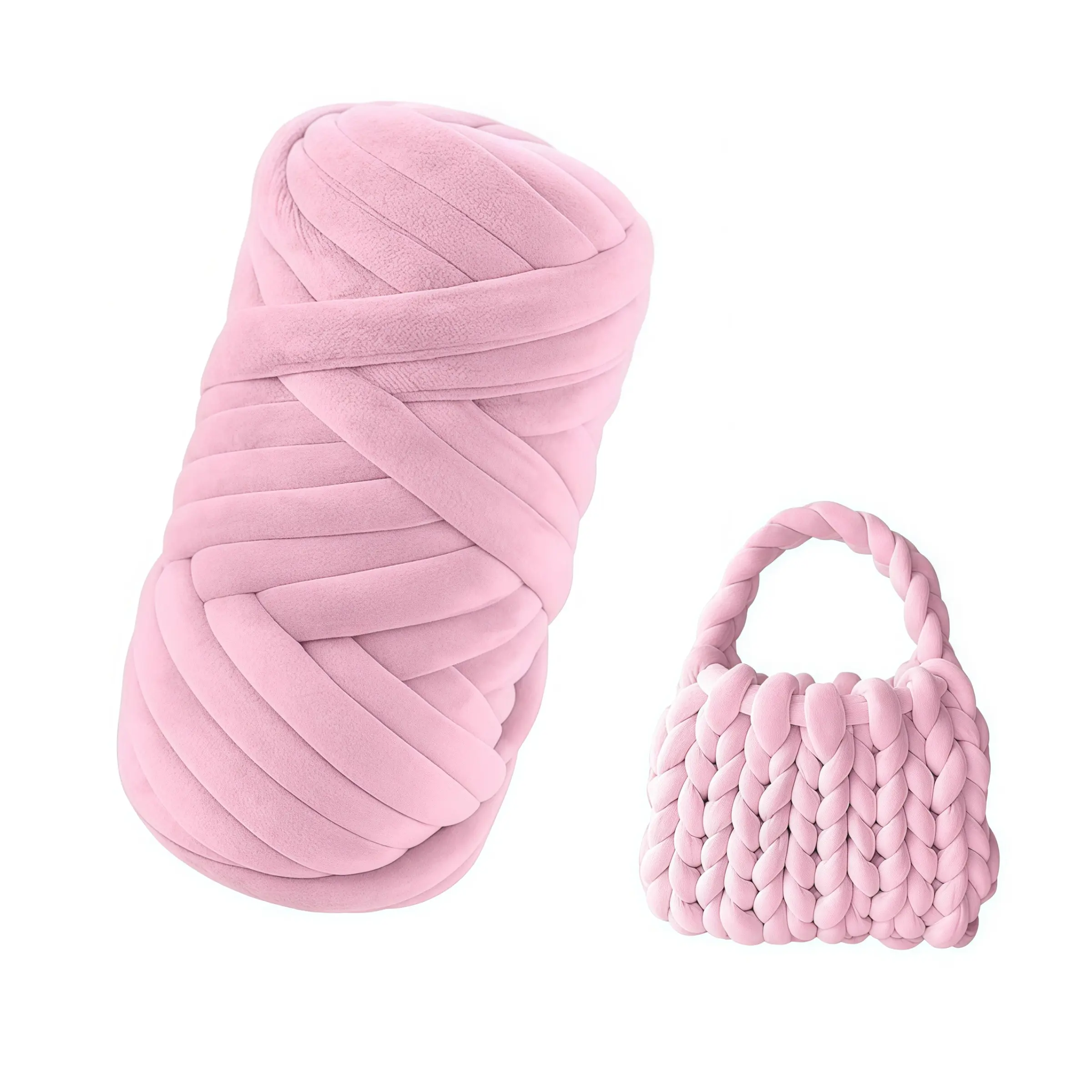 500g Giant Cotton Candy Velvet Yarn Thread, Soft and Durable, Perfect for Handmade Projects, Knitting, Hand Woven, DIY Cat Bed Pillow Blanket Bag Gift, Knitting Supplies