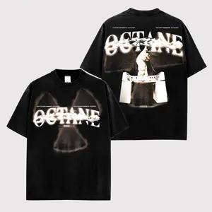 Donny Toliver Octane Washed Graphic T-Shirt, Vintage Rap Music Streetwear Tee, Oversized Hip Hop Fashion Shirt, Urban Concert Merch Style Black Cotton Graphic Tee