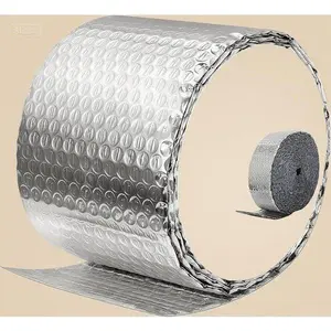 6 Inch x 50 Ft Reflective Insulation Wrap, Double Bubble Foil for Weatherproofing, 10mm Thick Pipe Insulation Film, Thermal Attic Window Garage Duct Cover, Reusable Durable HVAC Protection Barrier
