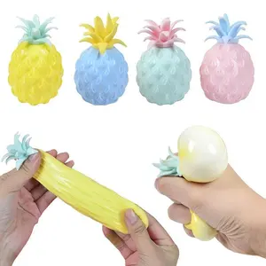 4pcs Realistic Pineapple Squishy Toy, Sensory Toy Party Gift Bags - The Perfect Choice for Parties, Party Favors, Birthday Celebrations, Classroom Rewards, Kids' Playtime, And More. Ideal As Gift Bag Stuffers (Assorted Varieties)