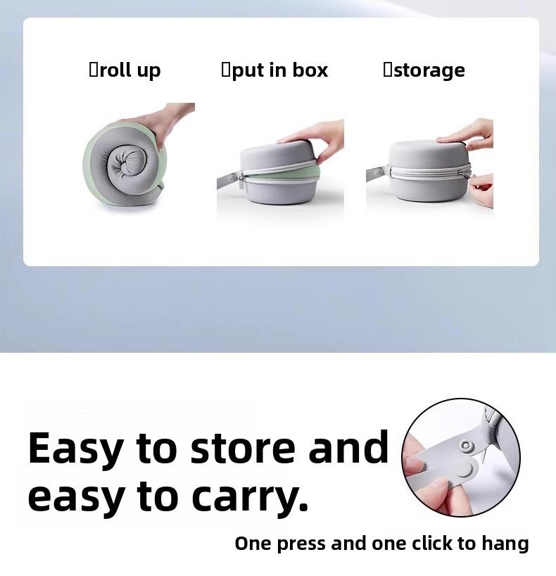 Memory Foam U-Shaped Neck Support Pillow for Travel Airplane Use Car Work Outdoor Naps Office Work with Organiser