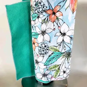 Tropical Floral Paperless Paper Towels: Sustainable reusable kitchen paper towel alternative - 6 Pack.