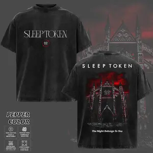 Retro Sleep Token 'The Night Belongs To You Cathedral T-Shirt, Vintage Metal Band Tee, Dark Aesthetic Graphic Shirt, Alternative Rock Music Tee, Gift for Men & Women